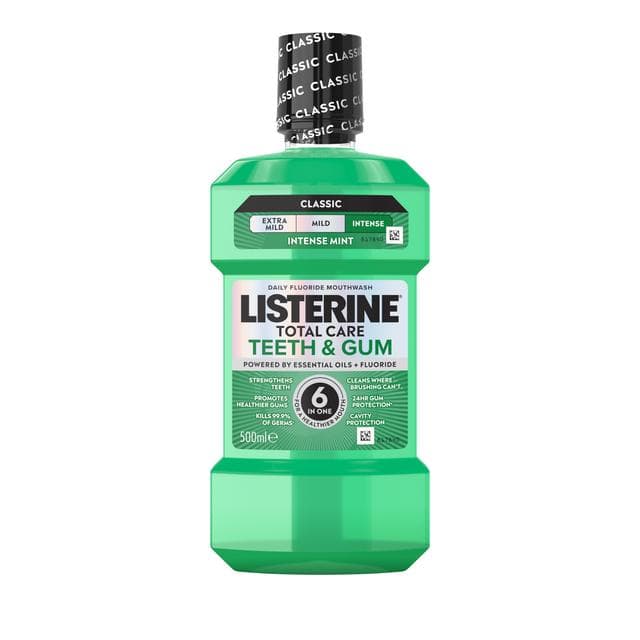 Listerine Total Care Teeth & Gum Fresh Mint Mouthwash 500ml - gallery image 2