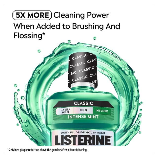 Listerine Total Care Teeth & Gum Fresh Mint Mouthwash 500ml - gallery image 4