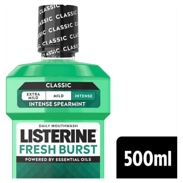 Listerine Fresh Burst Antibacterial Mouthwash 500ml - gallery image 1