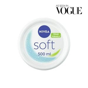 Nivea Soft Moisturising Cream for face hands and body 500ml