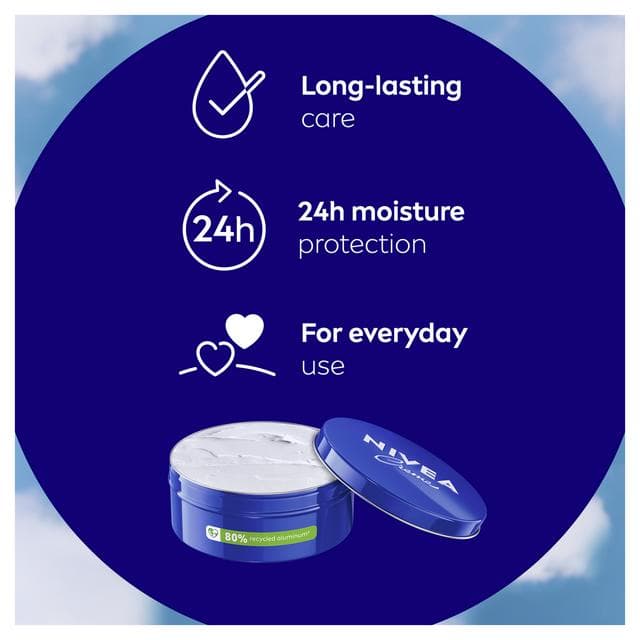 Nivea Creme Moisturiser for Face Body & Hands 400ml - gallery image 5
