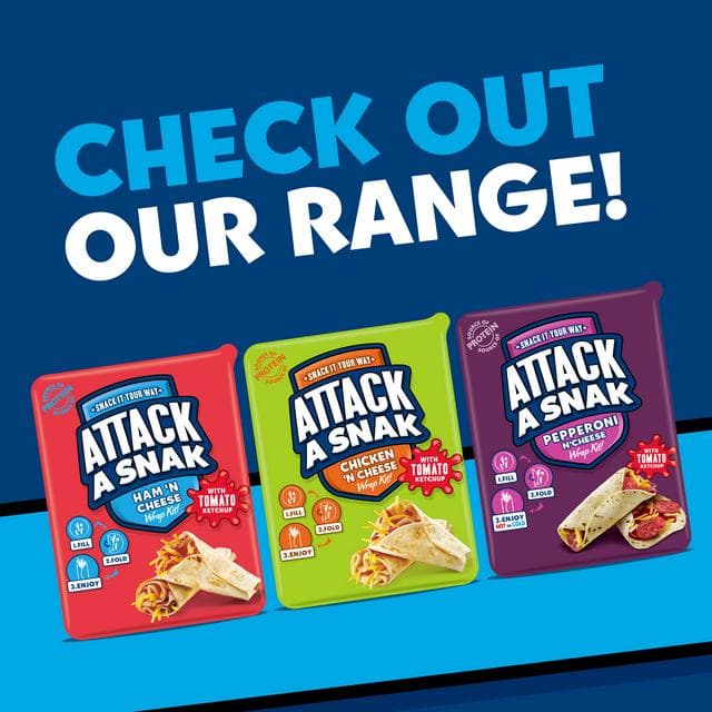 Attack a Snak Chicken & Cheese Wrap Kit with Tomato Ketchup 86g - gallery image 2