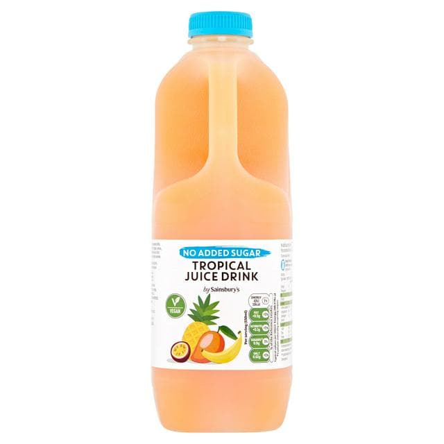 Sainsbury's Tropical Juice Drink, No Added Sugar 2L - gallery image 1