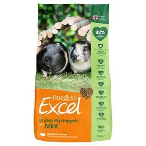 Burgess Excel 1.5kg Adult Guinea Pig Food Mint Nuggets
