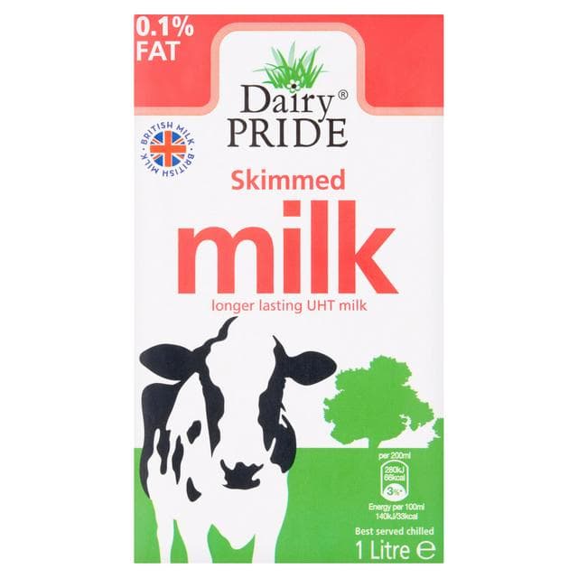 Dairy Pride UHT Skimmed Milk 1L - gallery image 1