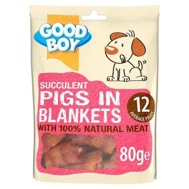 Good Boy Pawsley & Co Succulent Pigs in Blankets Dog Treats 80g - gallery image 1
