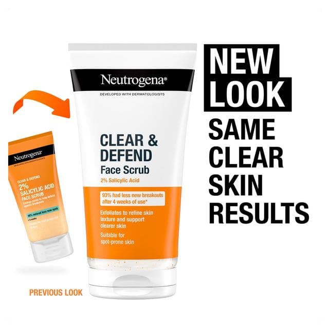 Neutrogena Blackhead Eliminating 2% Salicylic Acid Face Scrub 150ml - gallery image 3