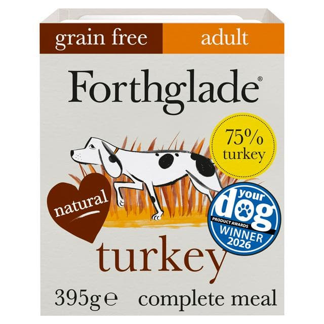 Forthglade Adult Dog Food 1 Year+ Turkey with Sweet Potato & Vegetables Complete Meal 395g - gallery image 1