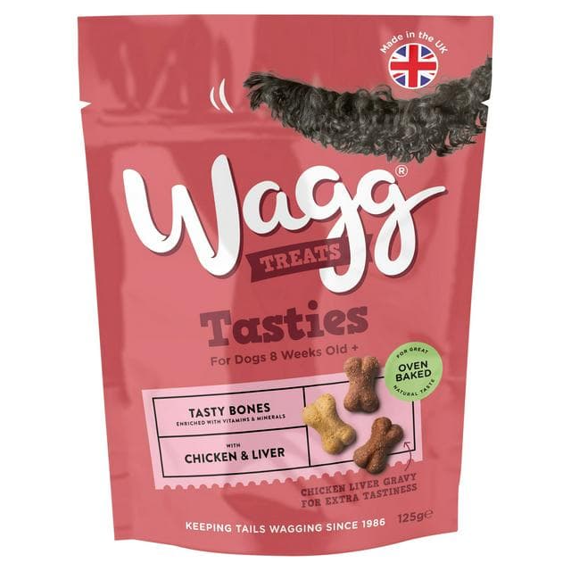 Wagg 125g Tasty Bones for 8 Weeks Old+ Dog Treats - gallery image 1