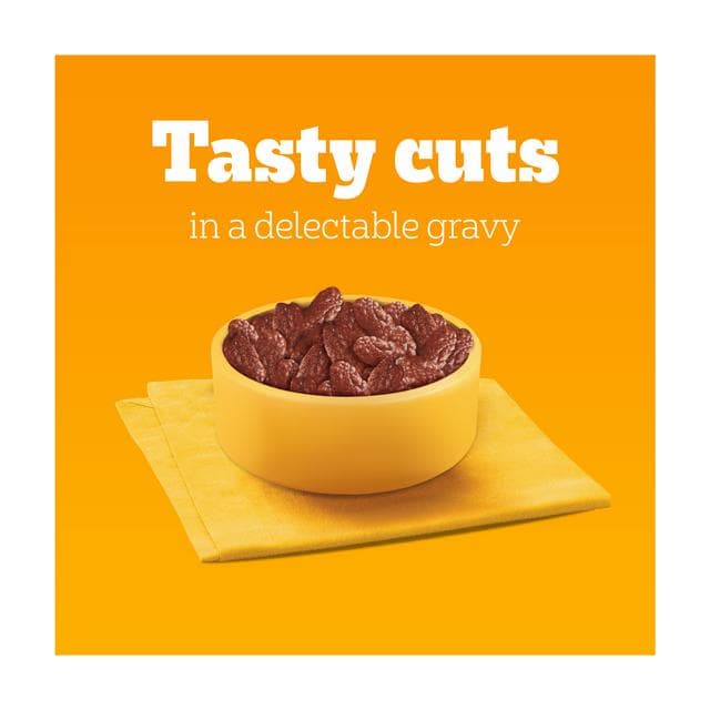 Pedigree Adult Wet Dog Food Pouches Mixed In Gravy Mega Pack 40x100g - gallery image 3