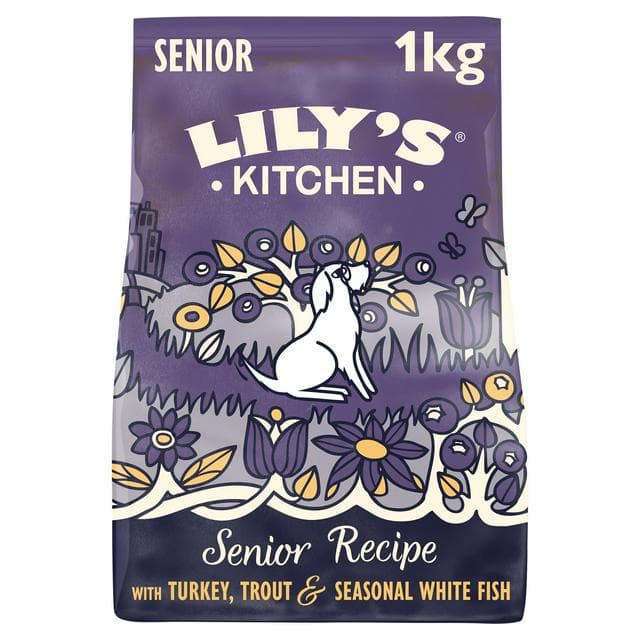 Lily's Kitchen Proper Food For Dogs Complete Nutrition Adult 8+ Salmon & Trout 1kg - gallery image 1