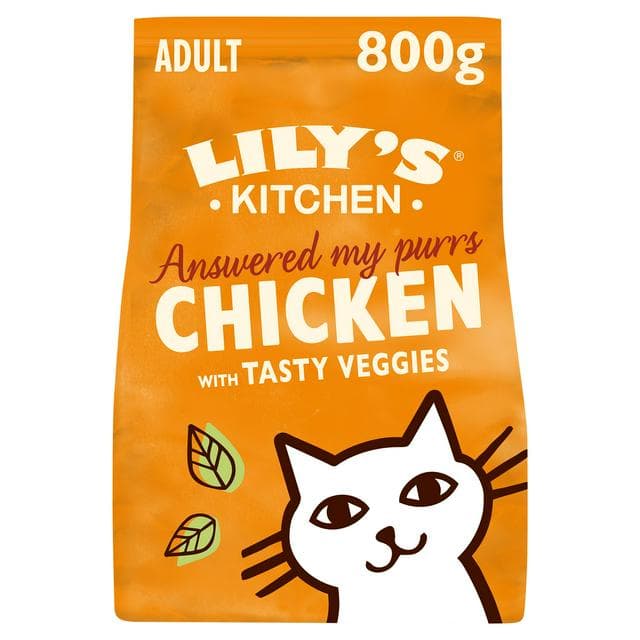 Lily's Kitchen Adult Delicious Chicken & Healthy Herbs Dry Complete Cat Food 800g - gallery image 1