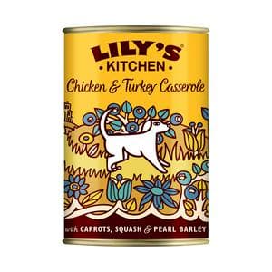 Lily's Kitchen Chicken & Turkey Casserole Adult Wet Dog Food 400g