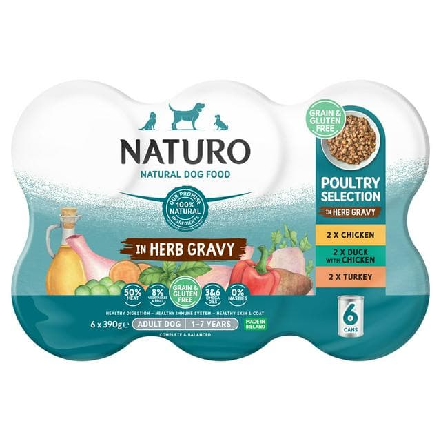 Naturo Adult Dog Food Grain & Gluten Free 6x390g - gallery image 1