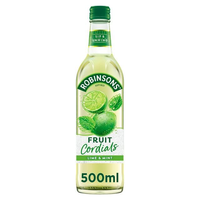 Robinsons Crushed Lime & Mint Fruit Cordial 500ml - gallery image 1