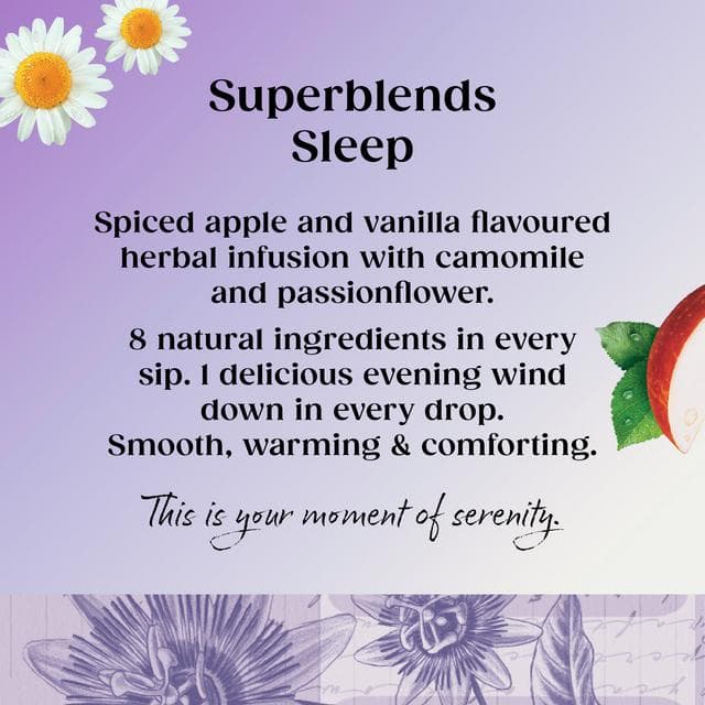 Twinings Superblends Sleep with Spiced Apple & Camomile, 20 Tea Bags - gallery image 4