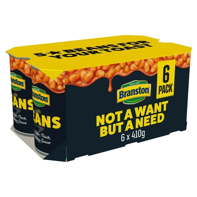 Branston Baked Beans in a Rich & Tasty Tomato Sauce 6x410g - gallery image 1