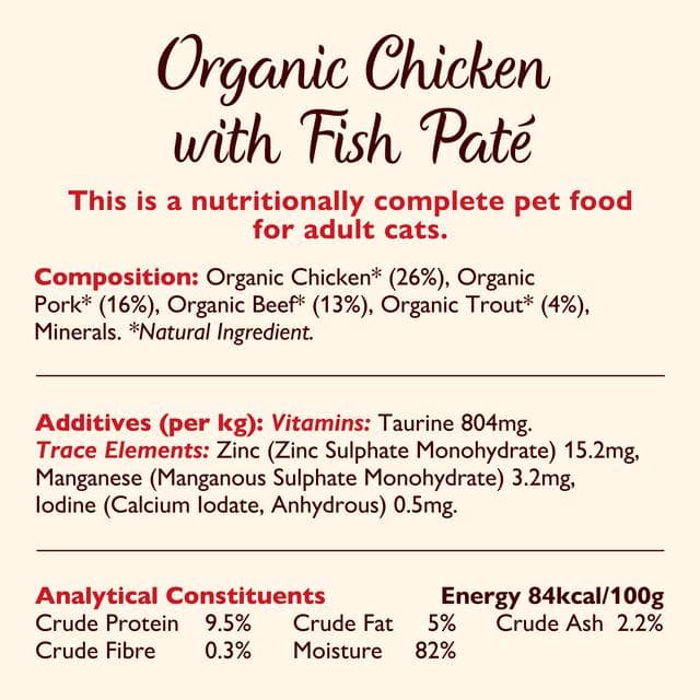 Lily's Kitchen Organic Fish Pate Cat Food 85g - gallery image 6