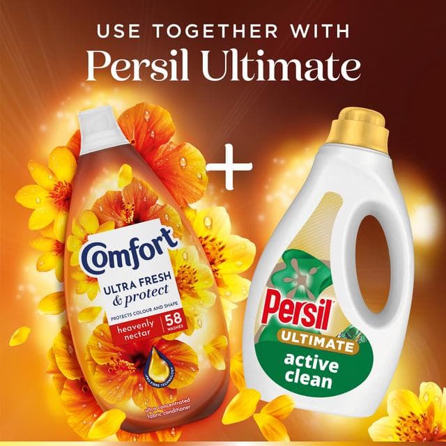 Comfort Ultra Fresh & Protect Heavenly Nectar Fabric Conditioner 58 washes 870ml - gallery image 6