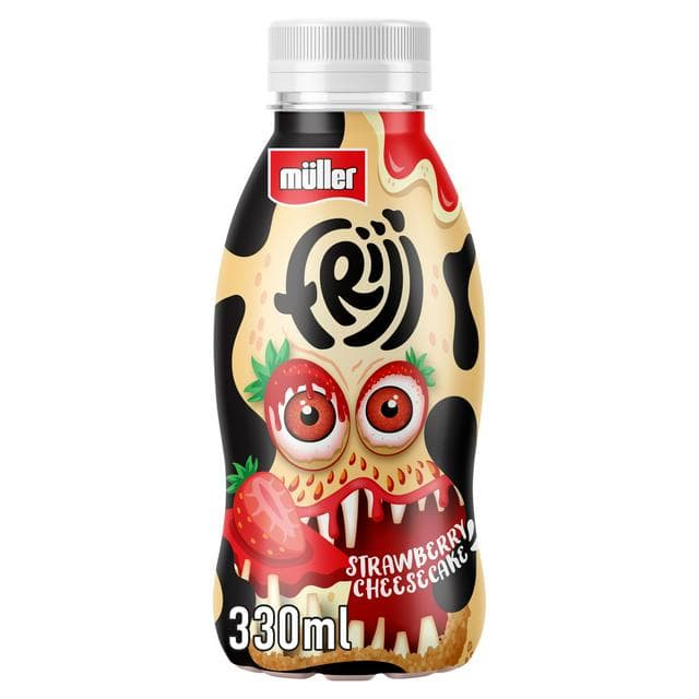 Müller Frijj Strawberry Flavour Milkshake 330ml - gallery image 1