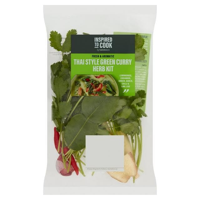 Sainsbury's Thai Style Green Curry Herb Kit, Inspired to Cook 80g - gallery image 1