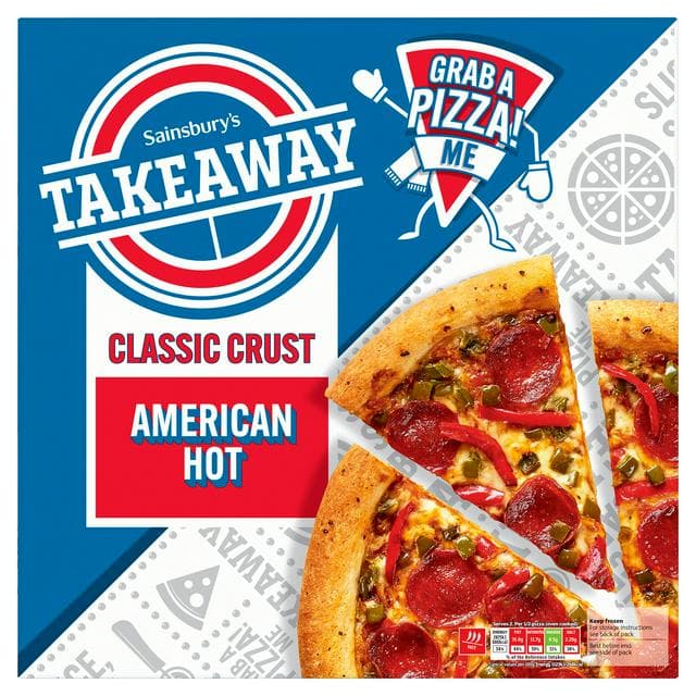 Sainsbury's Takeaway Fully Loaded American Hot Pizza 553g - gallery image 1