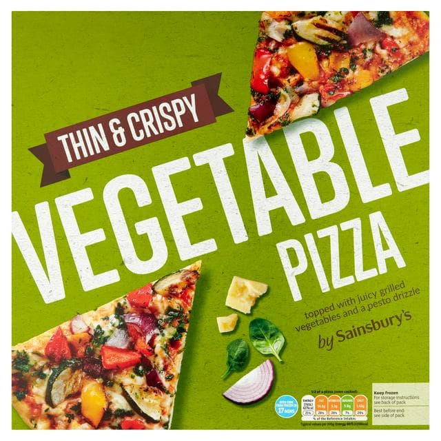 Sainsbury's Vegetable Pizza 390g - gallery image 1