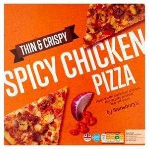 Sainsbury's Spicy Chicken Pizza 388g