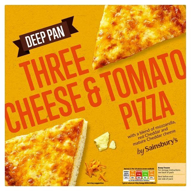 Sainsbury's Deep Pan Cheese & Tomato Pizza 387g - gallery image 1