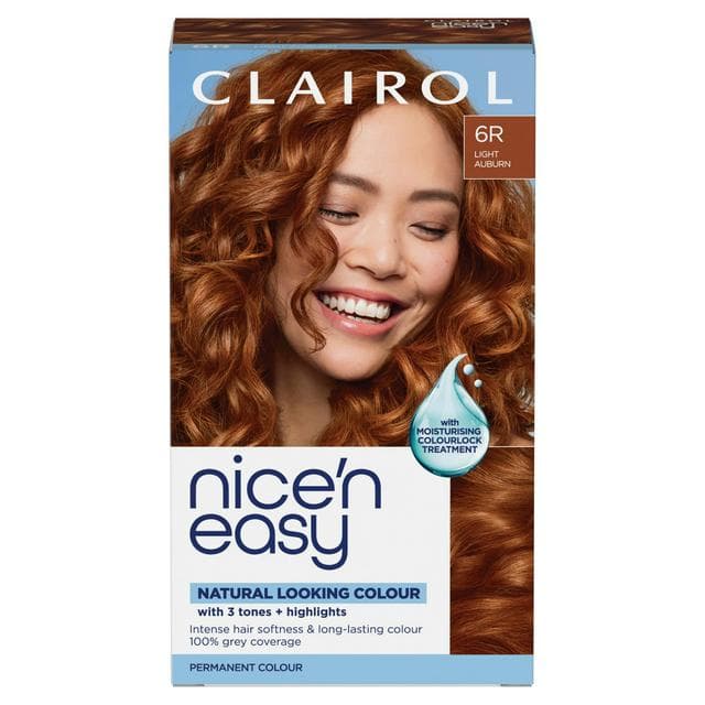 Clairol Nice'N Easy Light Auburn 6R Permanent Crème Hair Dye - gallery image 1