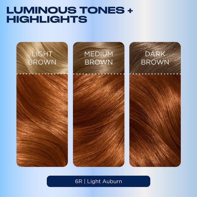 Clairol Nice'N Easy Light Auburn 6R Permanent Crème Hair Dye - gallery image 3
