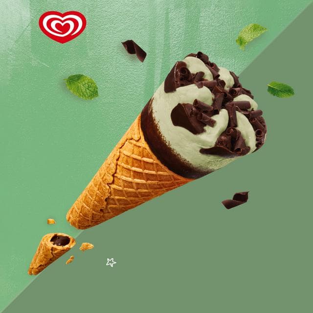 Cornetto Mint Ice Cream Cones 6x90ml - gallery image 5