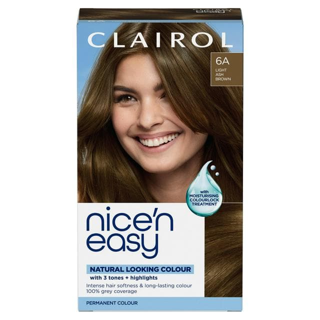 Clairol Nice'N Easy Light Ash Brown 6A Permanent Crème Hair Dye - gallery image 1