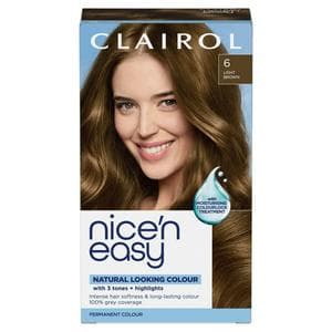 Clairol Nice'N Easy Light Brown 6 Permanent Crème Hair Dye