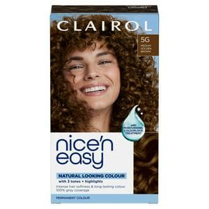 Clairol Nice'N Easy Medium Golden Brown 5G Permanent Crème Hair Dye