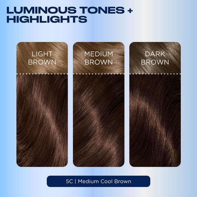 Clairol Nice'N Easy Medium Cool Brown 5C Permanent Crème Hair Dye - gallery image 3
