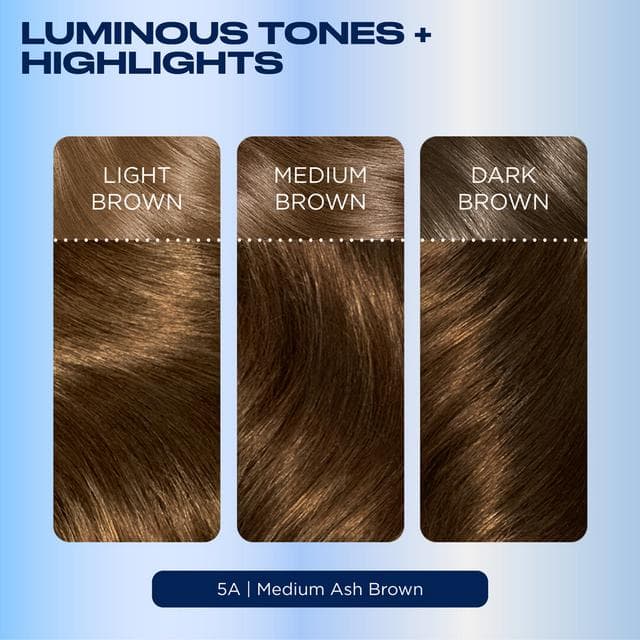 Clairol Nice'N Easy Medium Ash Brown 5A Permanent Crème Hair Dye - gallery image 3
