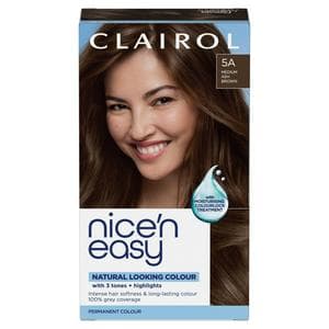 Clairol Nice'N Easy Medium Ash Brown 5A Permanent Crème Hair Dye