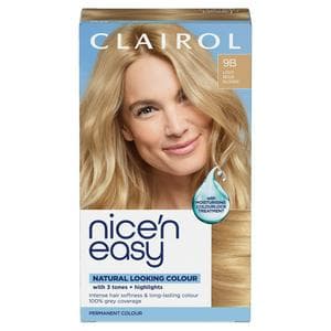 Clairol Nice'N Easy Light Beige Blonde 9B Permanent Crème Hair Dye