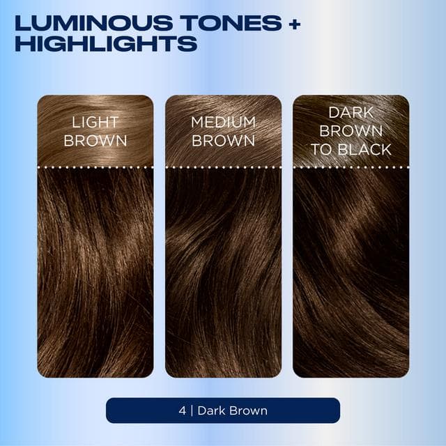 Clairol Nice'N Easy Dark Brown 4 Permanent Crème Hair Dye - gallery image 3