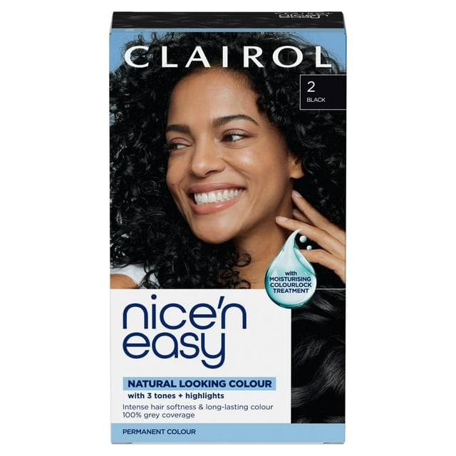 Clairol Nice'N Easy Black 2 Permanent Crème Hair Dye - gallery image 1