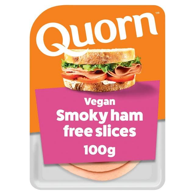 Quorn Vegan Smoky Ham Free Slices 100g - gallery image 1