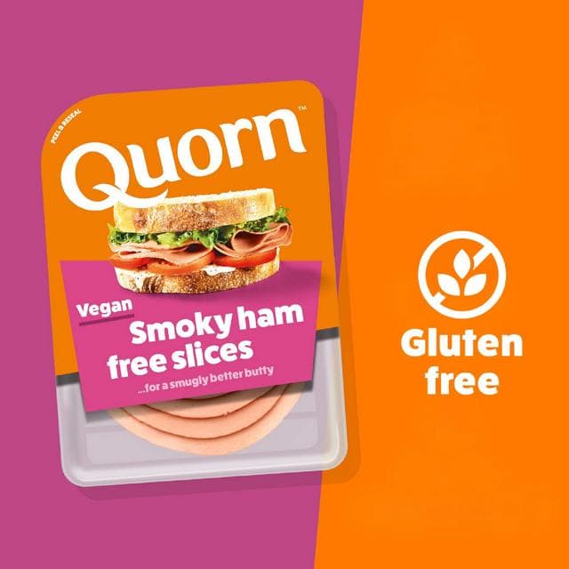 Quorn Vegan Smoky Ham Free Slices 100g - gallery image 2
