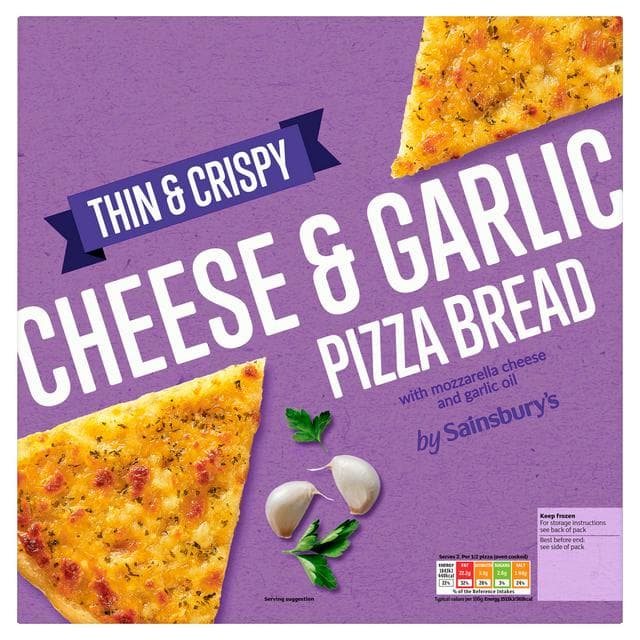Sainsbury's Cheese & Garlic Pizza Bread 281g - gallery image 1