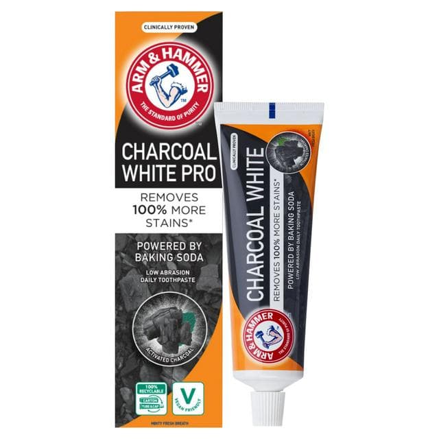 Arm & Hammer Charcoal White Peppermint 75ml - gallery image 1