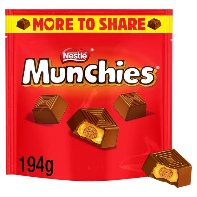 Munchies Milk Chocolate & Caramel More to Share Sharing Bag 194g - gallery image 1
