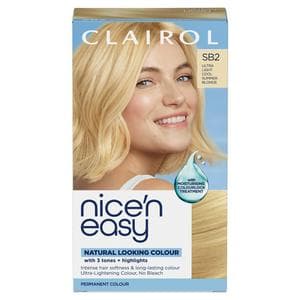 Clairol Nice'N Easy Ultra Light Cool Summer Blonde SB2 Permanent Crème Hair Dye