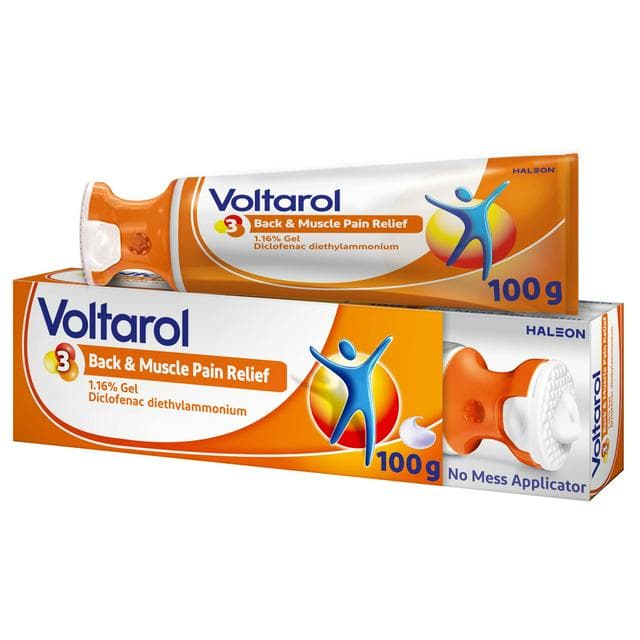 Voltarol Back & Muscle Pain Relief 1.16% Gel 100g No Mess Applicator - gallery image 1