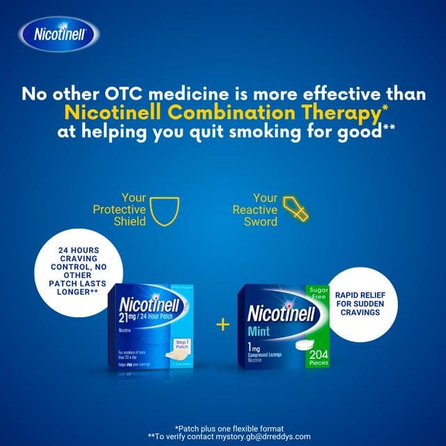 Nicotinell Mint Nicotine Lozenge Stop Smoking Aid Pieces 1mg x204 - gallery image 4