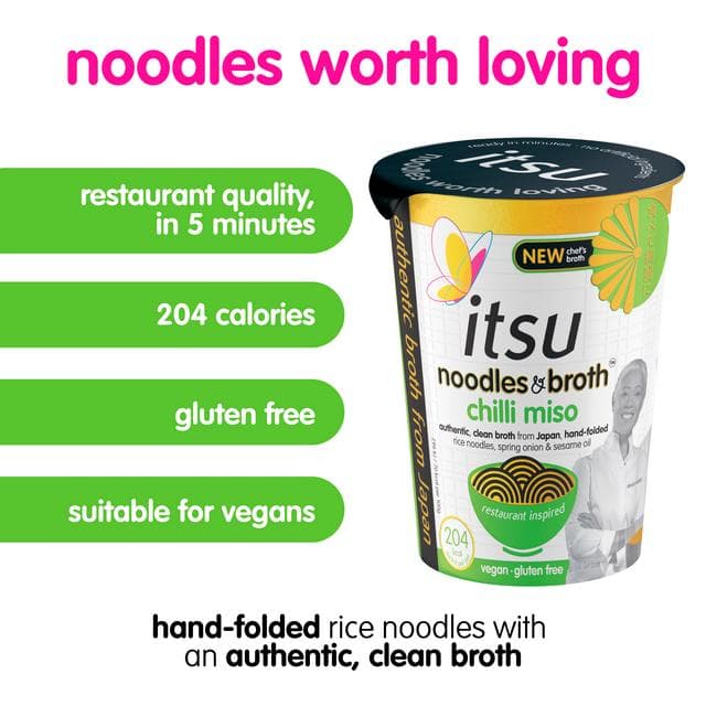 itsu Chilli Miso Rice Noodle Pot 63g - gallery image 2